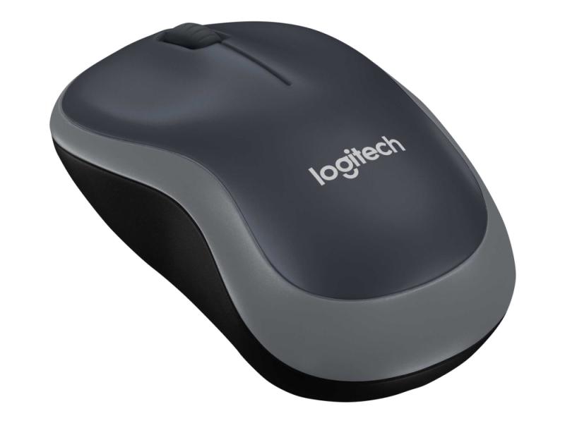 M185   Mus   Optisk   Trådlös   2.4 Ghz   Trådlös Usb Mottagare   Grå fra Logitech