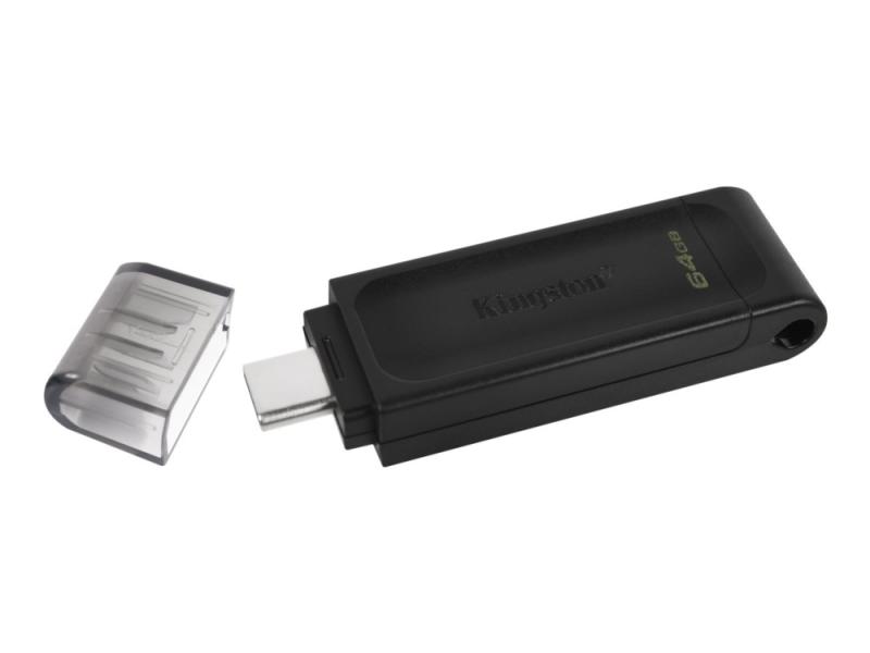 Kingston Datatraveler 70   Usb Flash Enhet   64 Gb   Usb C 3.2 Gen 1 fra Kingston Technology