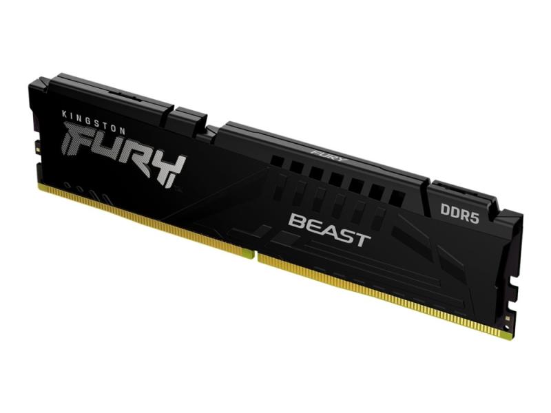 Kingston Fury Beast   Ddr5   Sats   32 Gb: 2 X 16 Gb   Dimm 288 Pin   4800 Mhz / Pc5 38400   Cl38   1.1 V   Ej Buffrad   On Die Ecc fra Kingston Technology