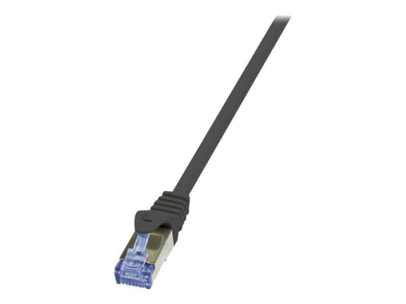 Logilink Primeline   Patch Kabel   Rj 45 (hane) Till Rj 45 (hane)   10 M   Sftp, Pimf   Cat 7   Halogenfri, Formpressad, Hakfri   Svart fra 2direct
